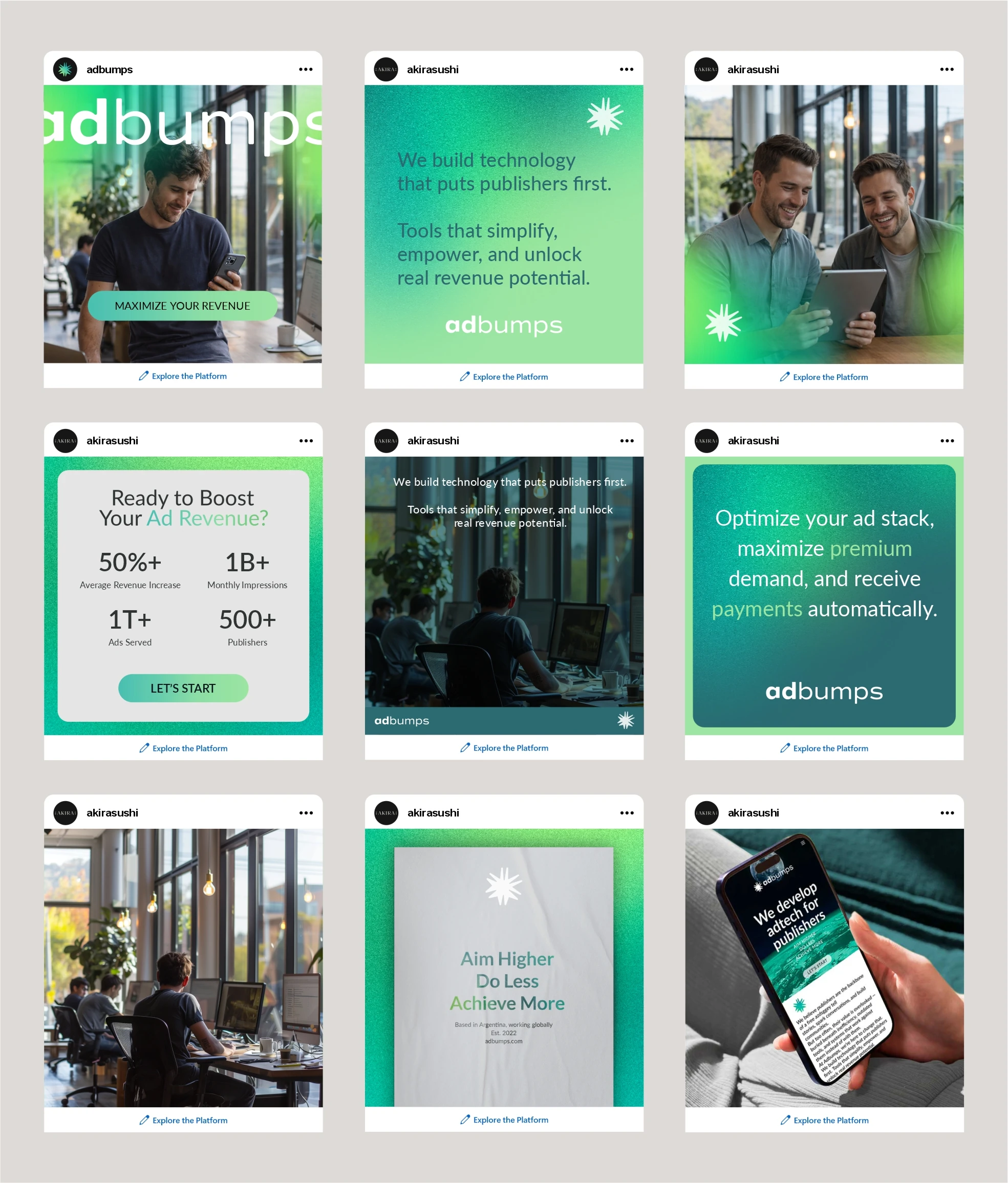 Sistema de contenidos de Adbumps aplicado a social media