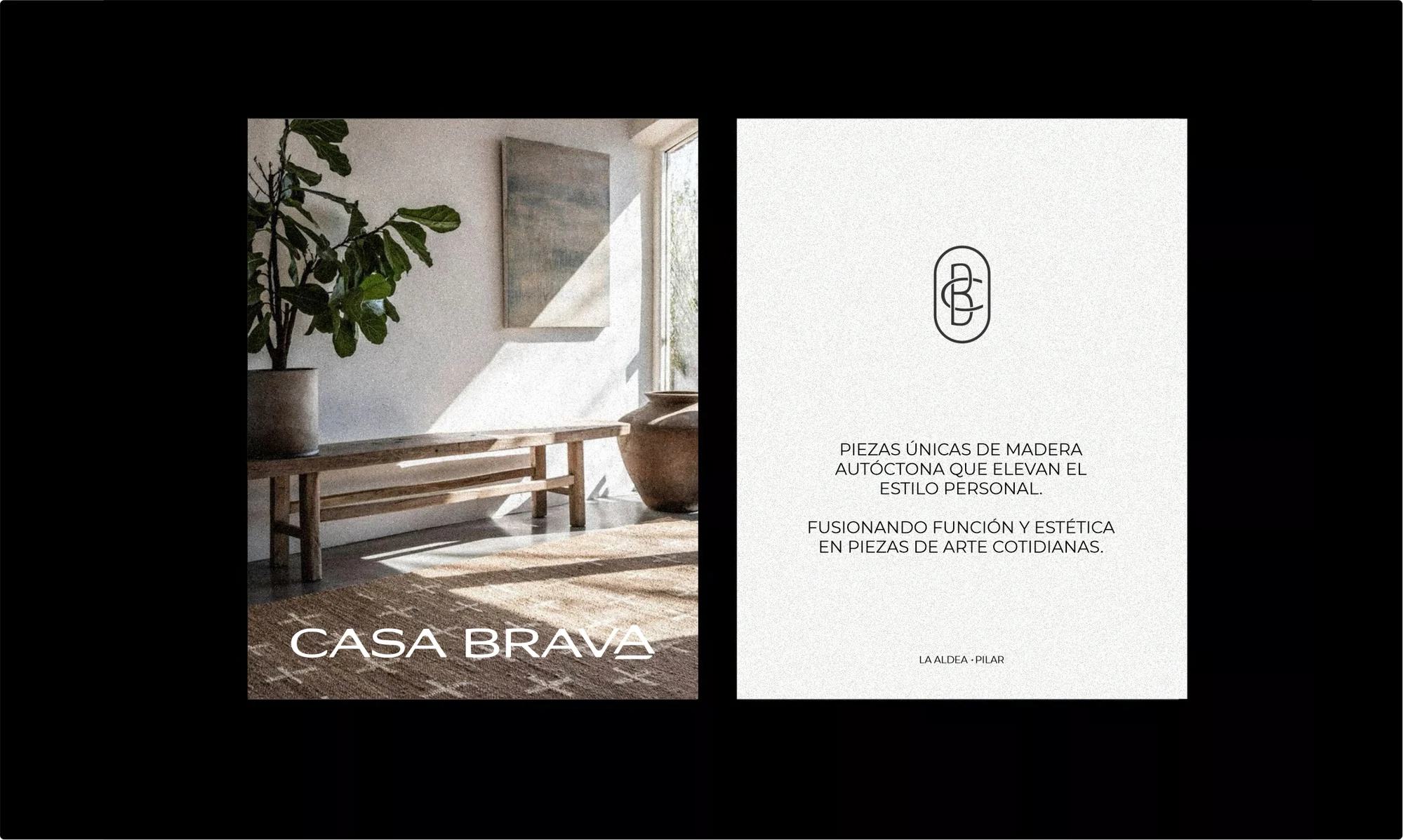 Pieza editorial con el universo de marca Casa Brava