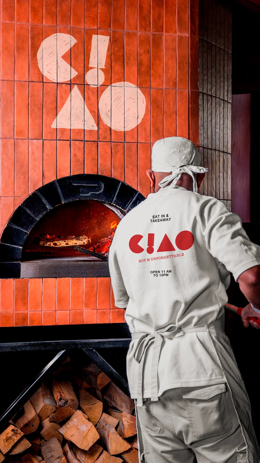 Horno de la pizzería Ciao